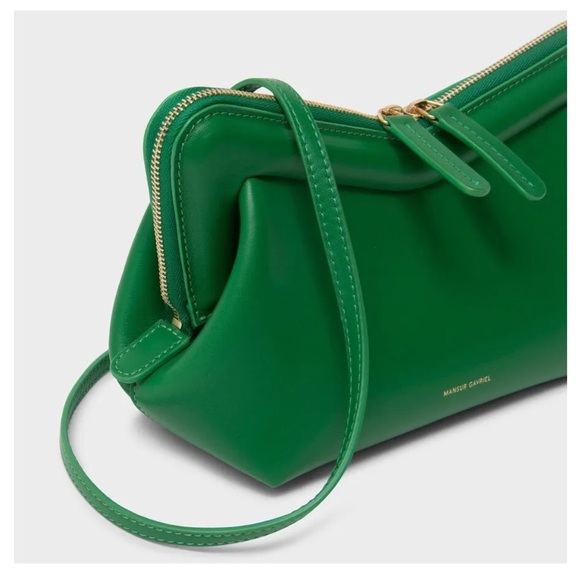 Mansur Gavriel Mini M Frame Convertible Crossbody Bag NWT Grass Green - Picture 4 of 15